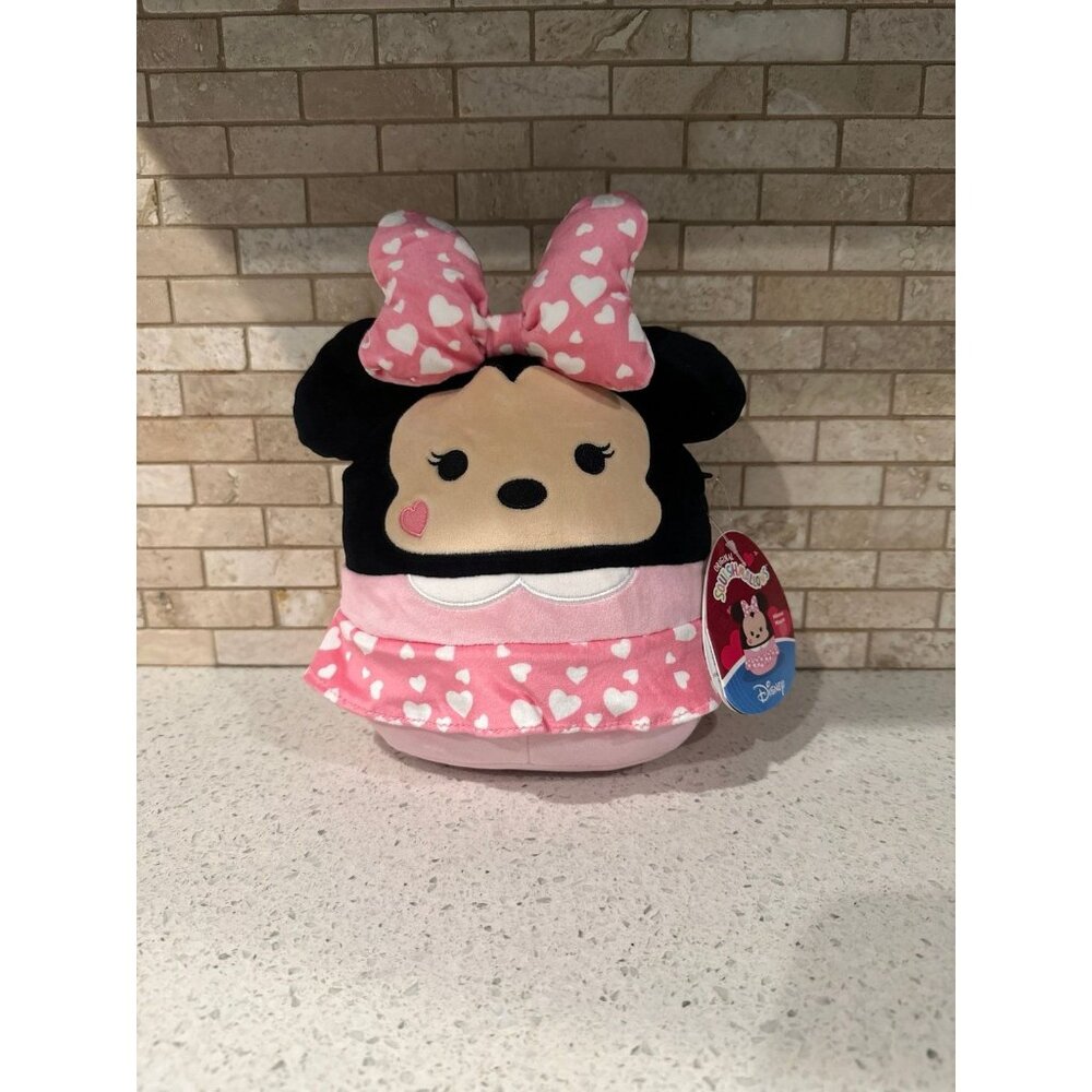 Squishmallows Disney MINNIE MOUSE 8" Plush 2025 Pink Bow Stuffed Toy New